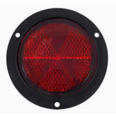Durite 0-665-05 70mm Red Round Reflector with 3 Hole Fixing PN: 0-665-05